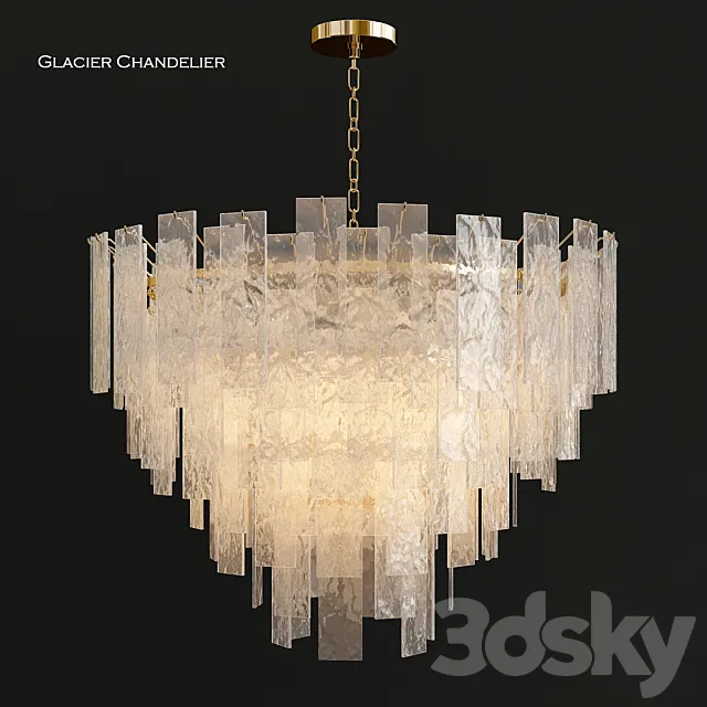 Glacier chandelier 3ds Max