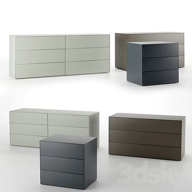 Glas Italia MAGIC BOX | Chest of drawers 3DS Max Model