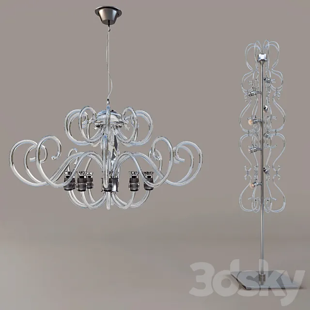 glass art-lamp 3DS Max Model