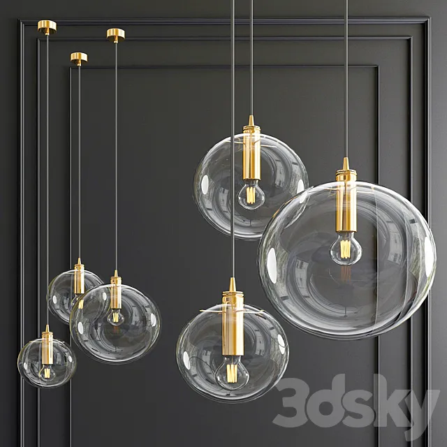 Glass ball pendant 3DS Max Model