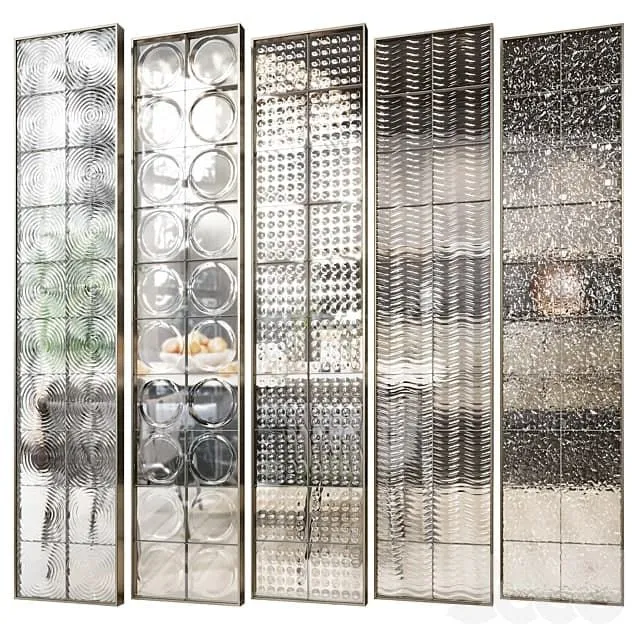Glass block partition 5 3dsMax Model