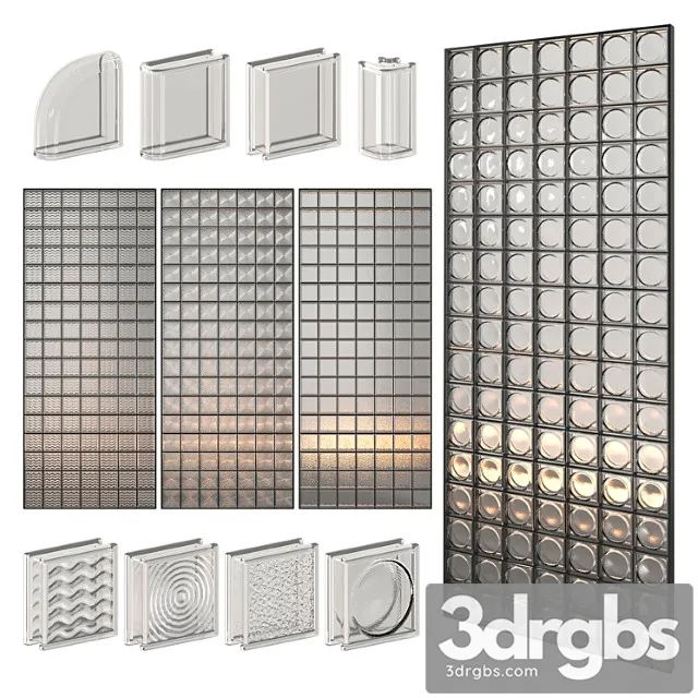 Glass block wall 02