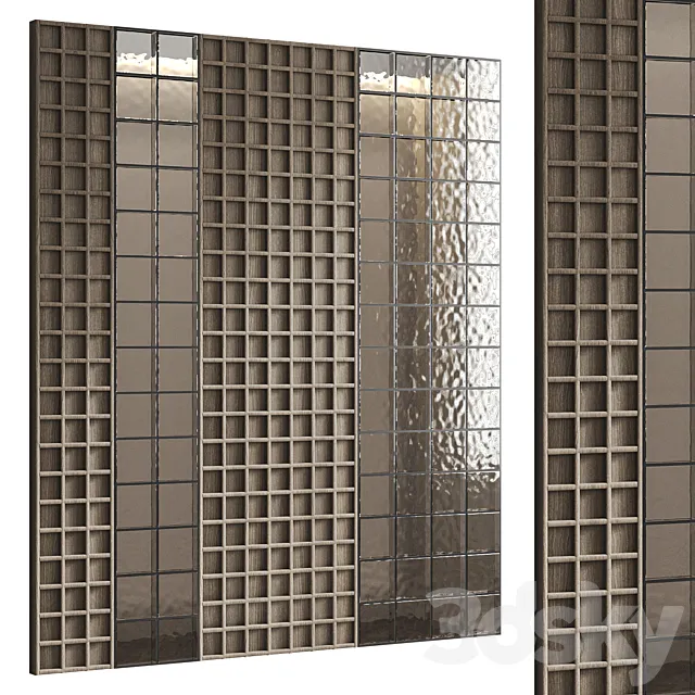 Glass Block Wall 03 3dsMax Model