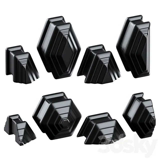 Glass blocks. Set 5. 3ds Max