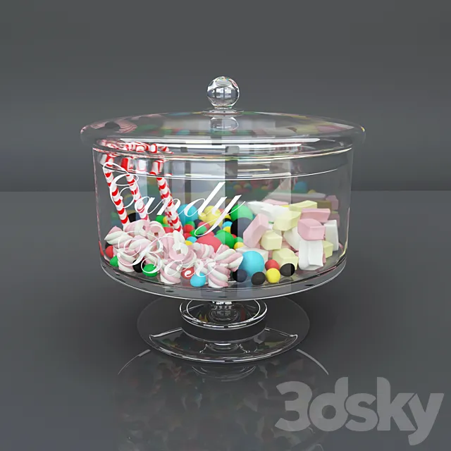 Glass candy box 3dsMax Model