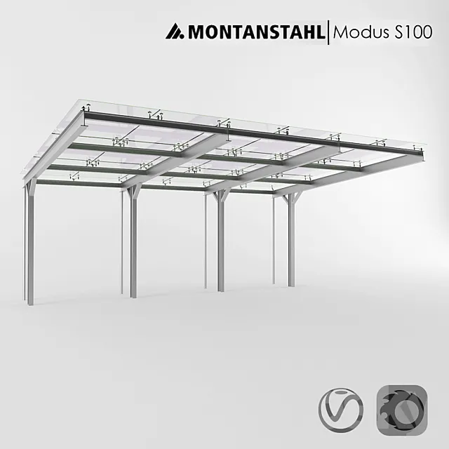Glass canopy Modus S100 3DSMax File