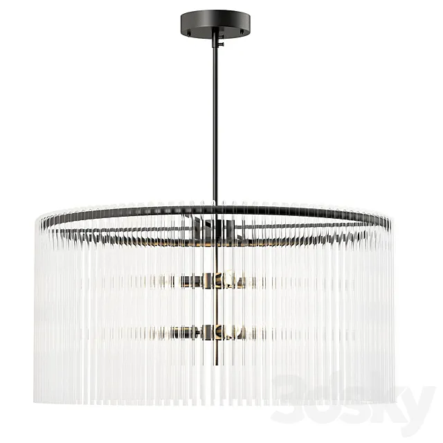 Glass Cicles Chandelier- 3ds Max