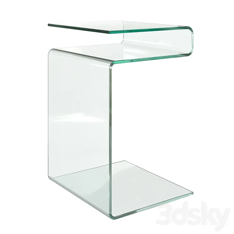 Glass coffee table ESF 3DS Max Model