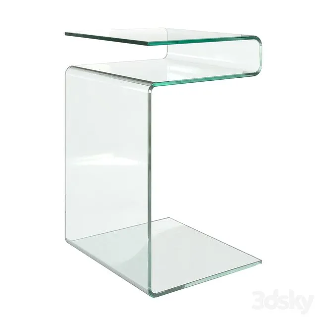 Glass coffee table ESF 3dsMax Model