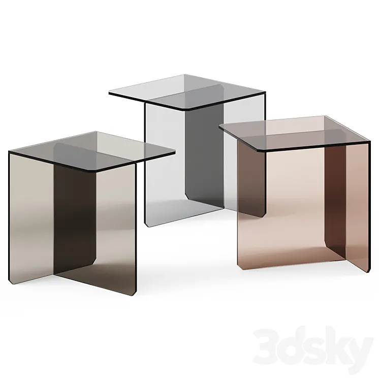 Glass coffee table KUM 3DS Max Model