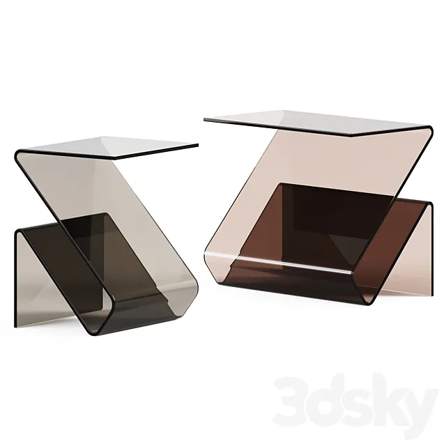 Glass Coffee Table Zeta by Sovet 3DSMax File