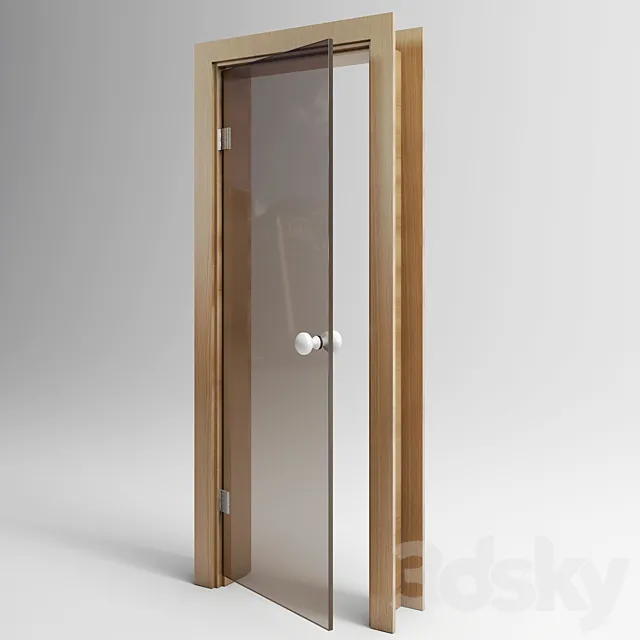 Glass door for sauna 3DSMax File