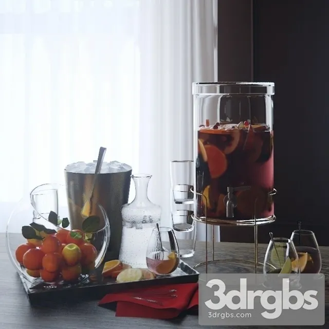 Glass Drink Dispenser Crate and Barrel 3dsmax Download