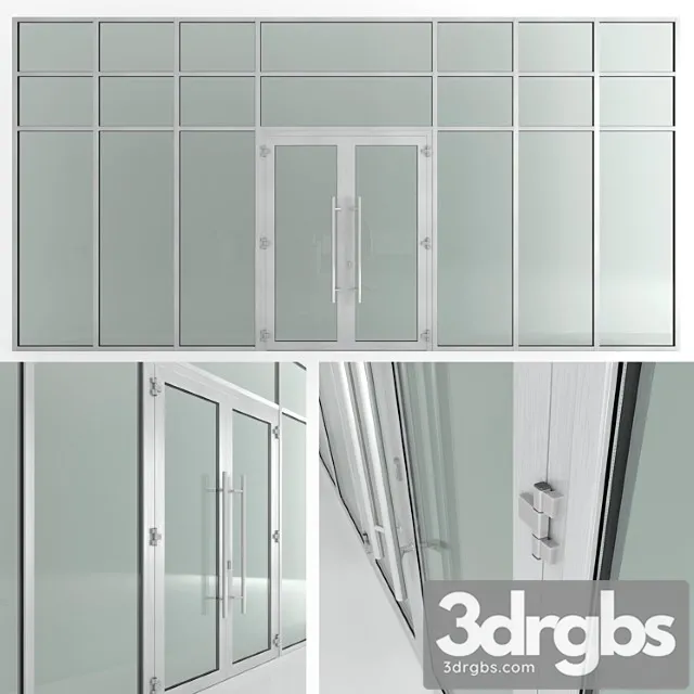 Glass fire doors and partitions nayada. rack profile. 3dsmax Download