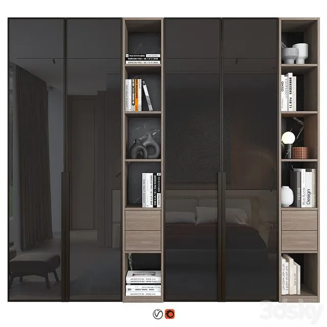Glass Furniture Composition 161 3dsMax Model