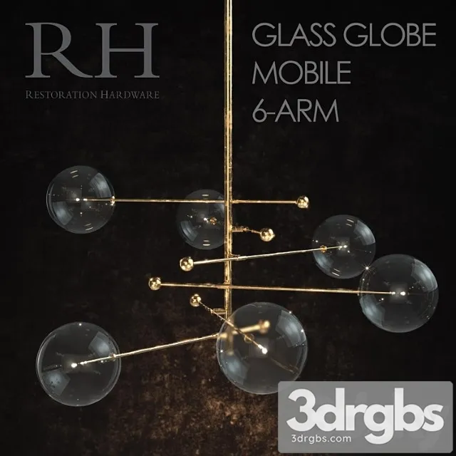 Glass Globe Mobile 6 Arm 3dsmax Download