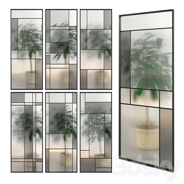 Glass Partition 02 3ds Max