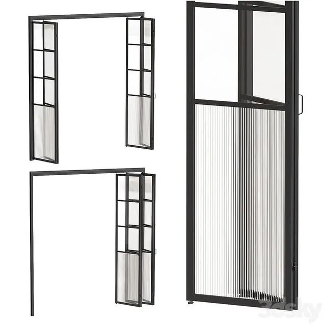 Glass partition 3dsMax Model