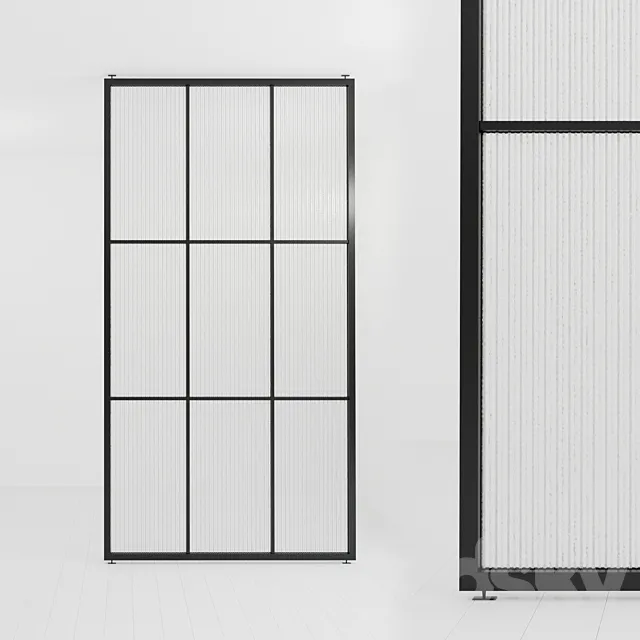 Glass partition 46 3ds Max