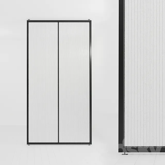 Glass partition 47 3DS Max Model