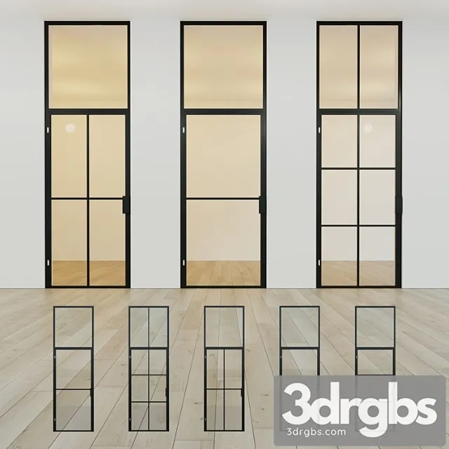 Glass partition. a door. 13 3dsmax Download