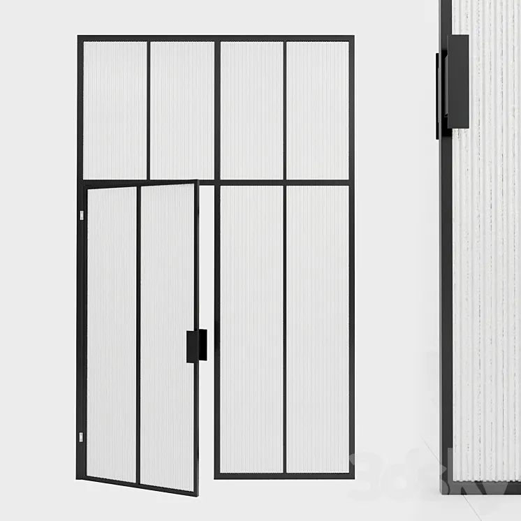 Glass partition. Door. 103 3DS Max