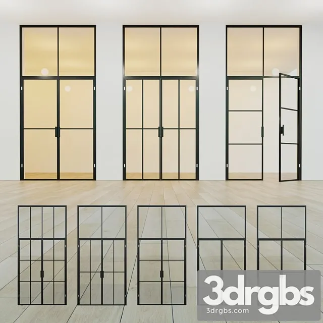Glass Partition Door 16 3dsmax Download