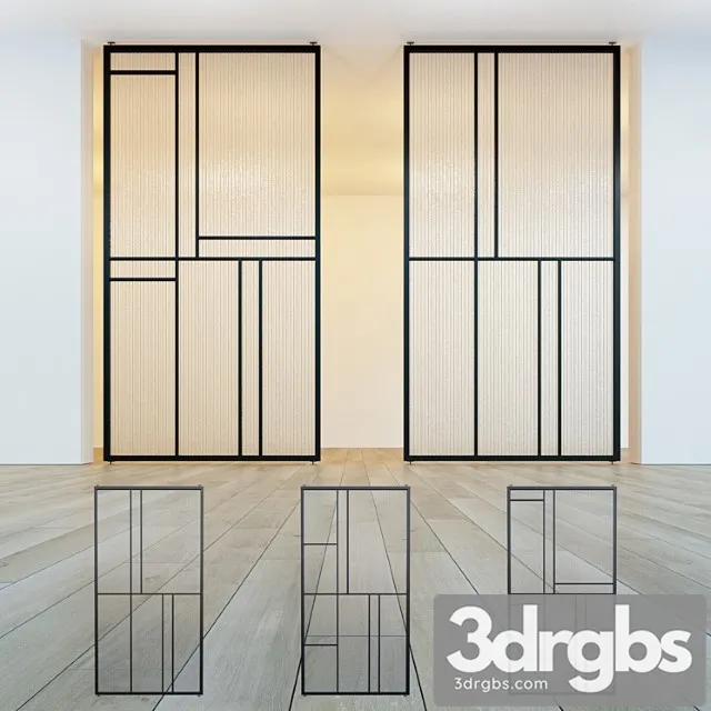 Glass partition door 39 3dsmax Download