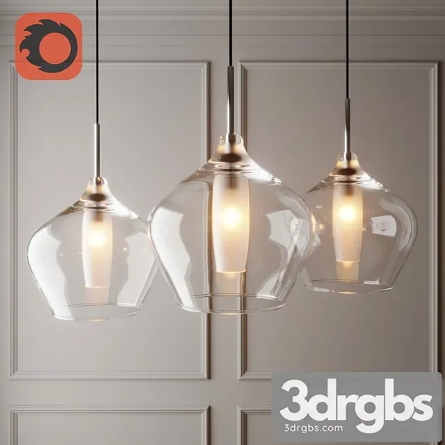Glass pedant lamp 3dsmax Download