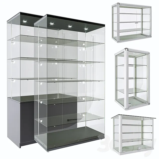 Glass shelves 3ds Max