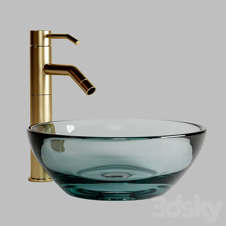 Glass sink 3DS Max