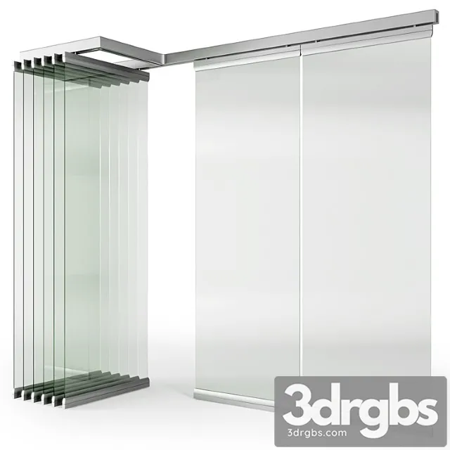 Glass sliding partition walls 3dsmax Download