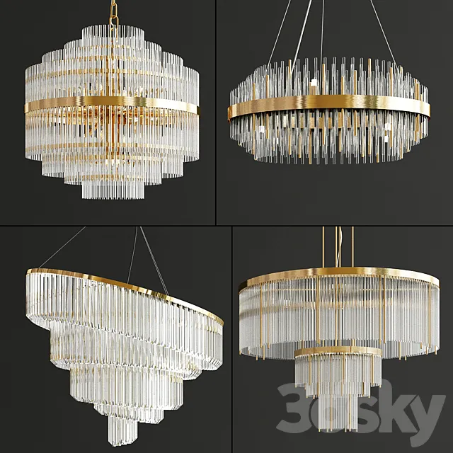 Glass Suspension Collection 3DSMax File