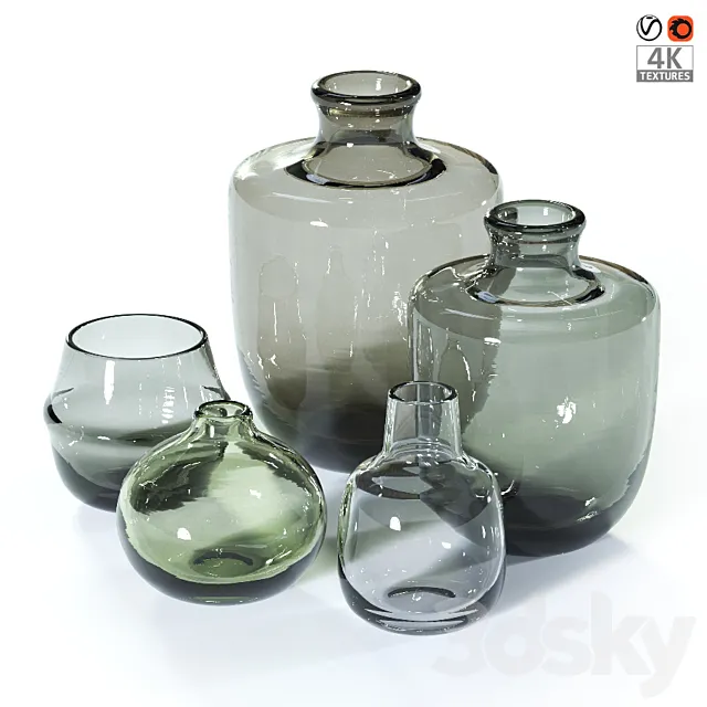 Glass vases 3DS Max Model