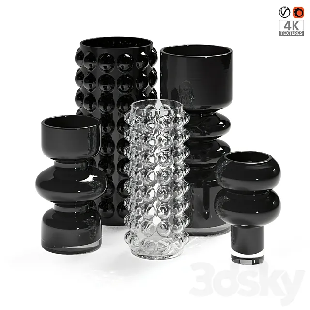 Glass vases H&M Home 3DSMax File