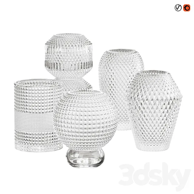 Glass vases Specktrum 3DS Max Model