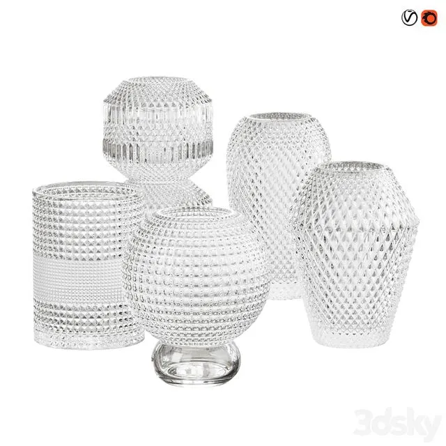 Glass vases Specktrum 3dsMax Model