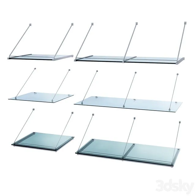 Glass Visor Set 3dsMax Model