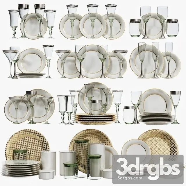 Glasses and Dishes 3dsmax Download