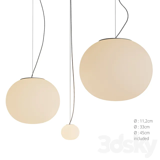 Glo-Ball Pendant Flos 3ds Max