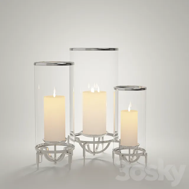 Global Views Elevated Hurricane Candle Holder 3DSMax File