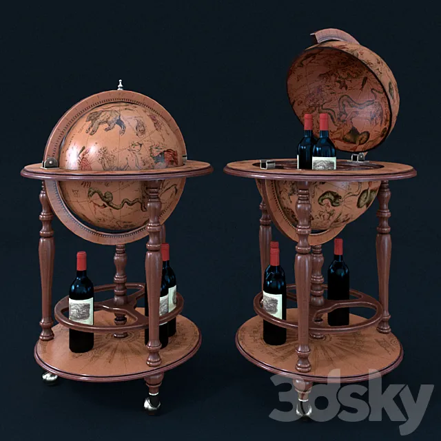 Globe Bar 3DS Max Model