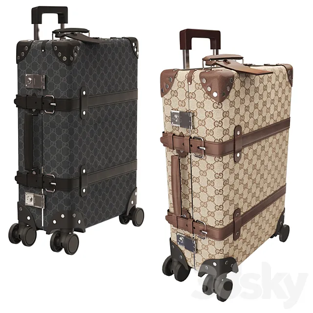 Globe-Trotter GG medium suitcase Gucci 3DSMax File