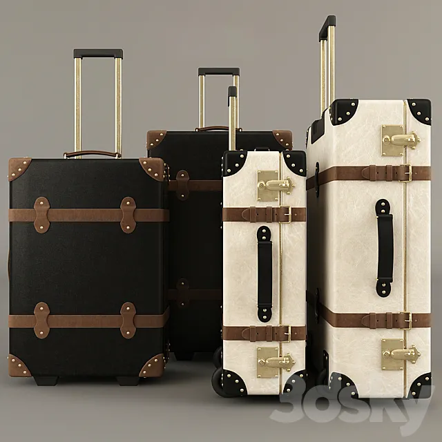 Globe-Trotter suitcases 3DSMax File