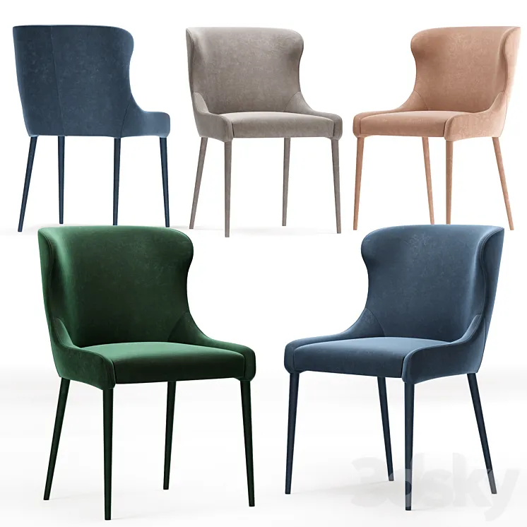 Globewest Claudia Dining Chair 3DS Max