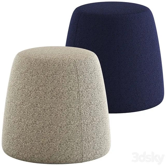 Globewest Felix Pebble Ottoman 3dsMax Model