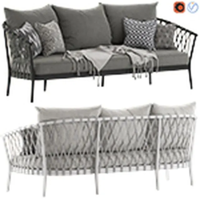 Globewest Maui 3-Seater Sofa 3dsMax Model