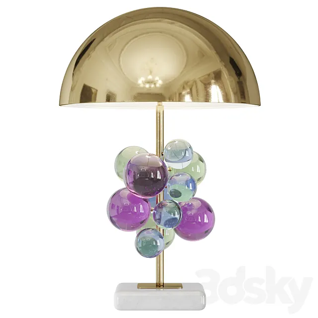 Globo Table Lamp multicolored by Jonathan Adler 3DSMax File