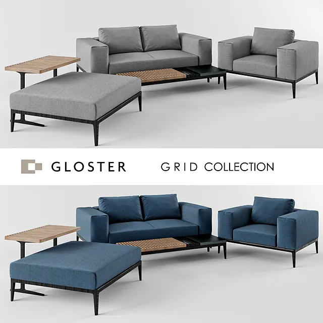 Gloster Grid Set 3DS Max Model