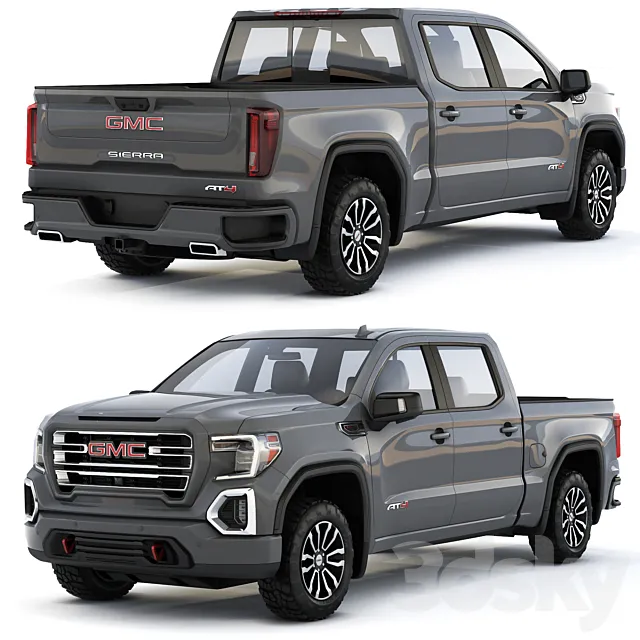 GMC Sierra AT4 2019 3ds Max